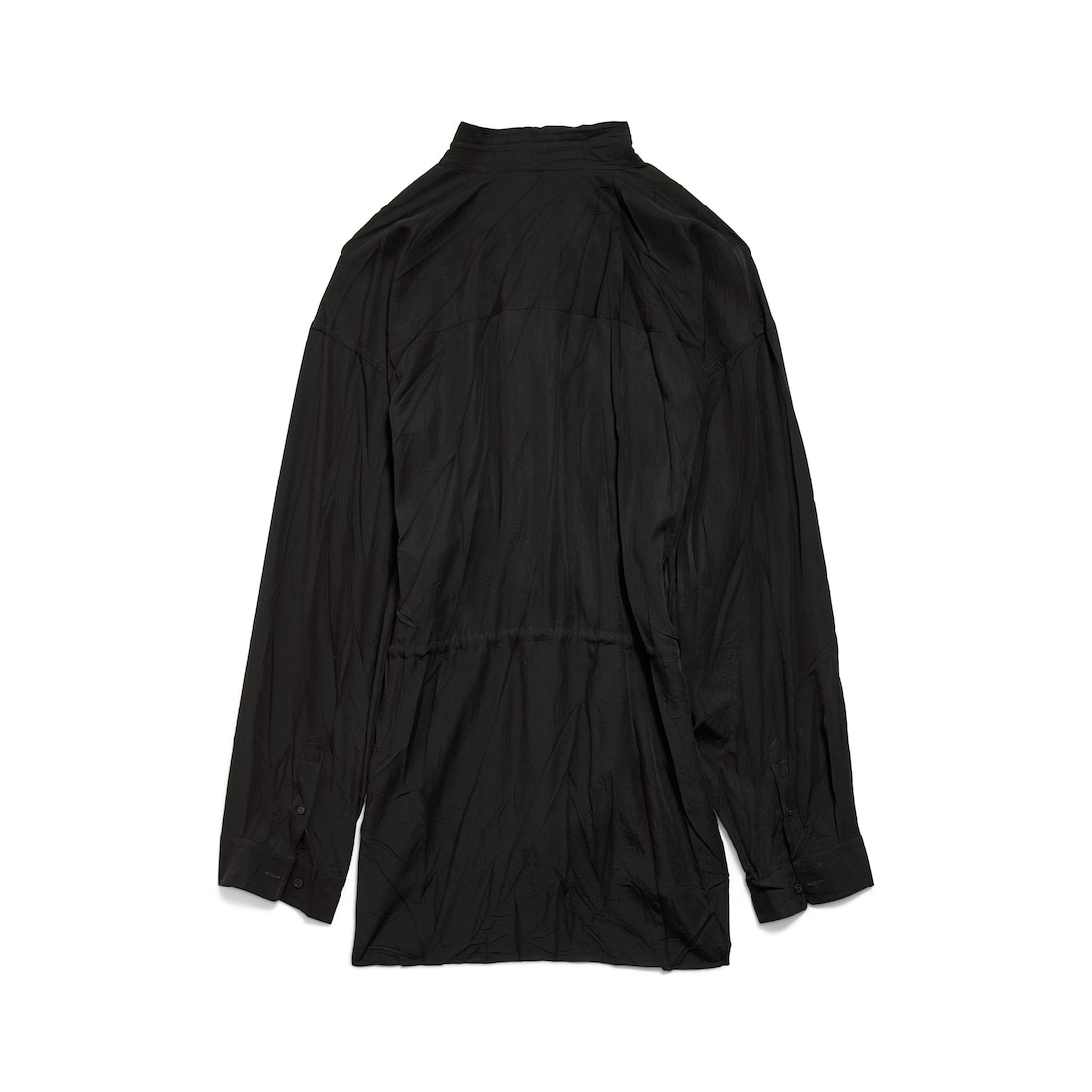 Women's Shirt Mini Dress in Black - 6