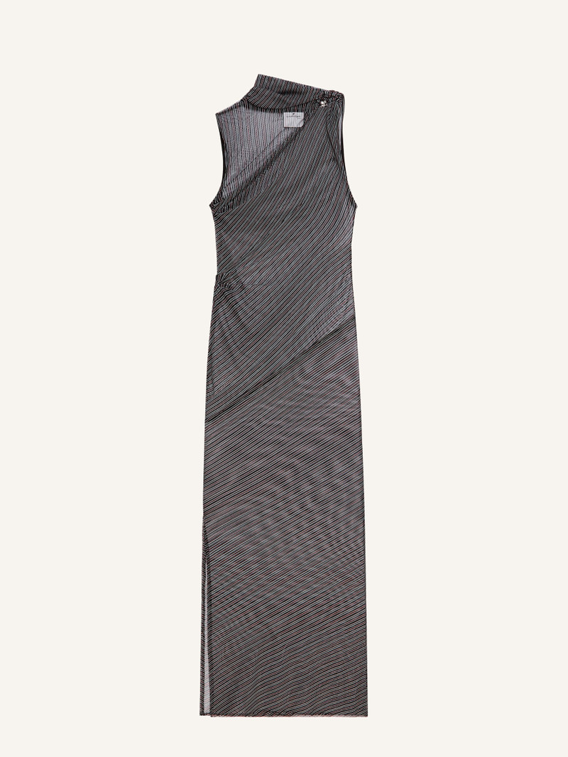 DRAPED MESH DRESS 1