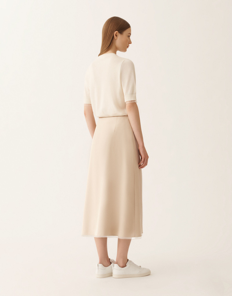 Midi skirt in techno tailoring 4