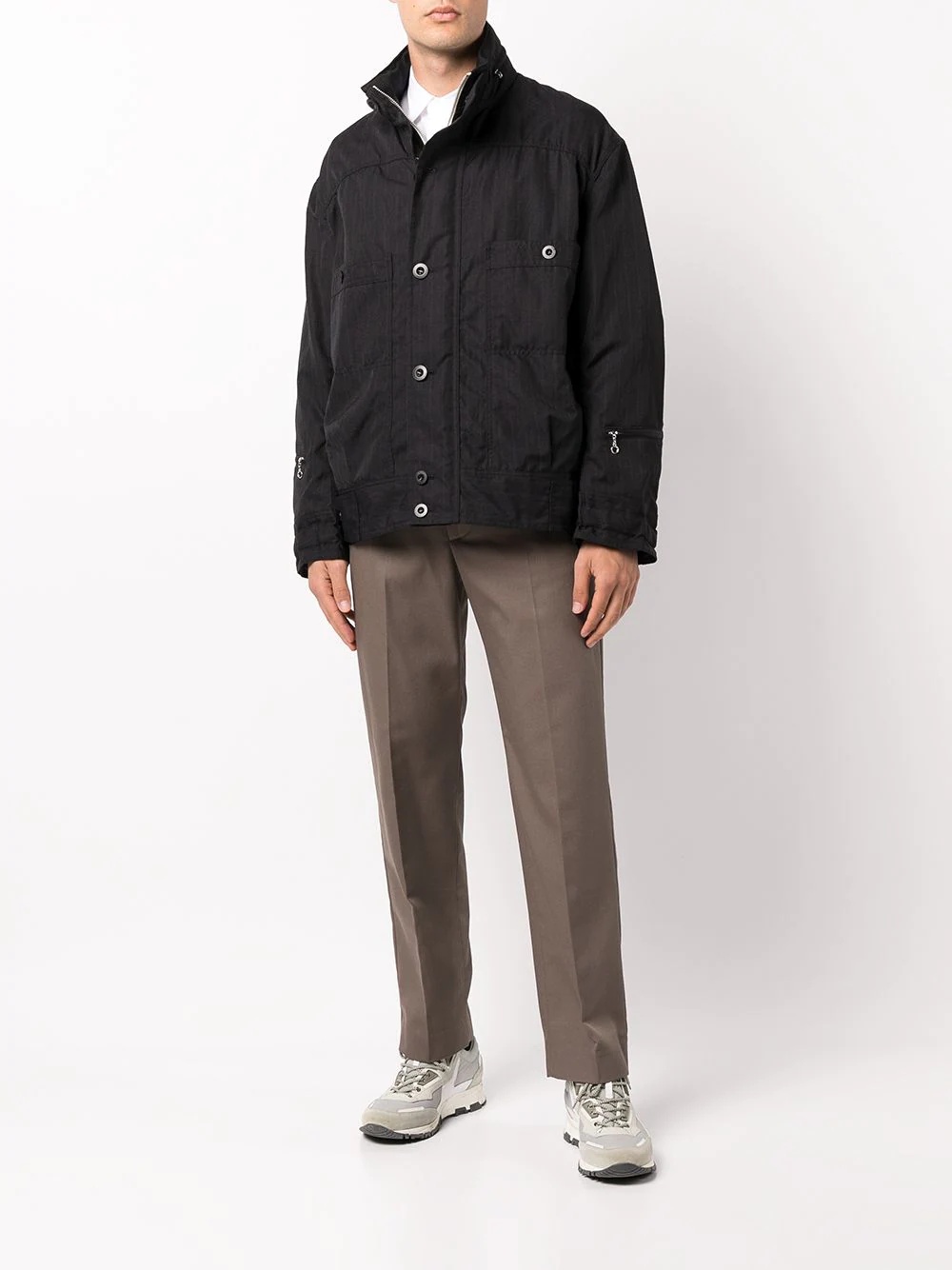 high-neck lightweight jacket - 2