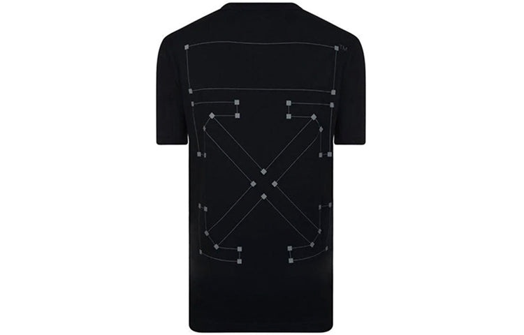 Off-White BackBone Design X Short Sleeve Loose Fit Black OMAA038E191850011091 - 2