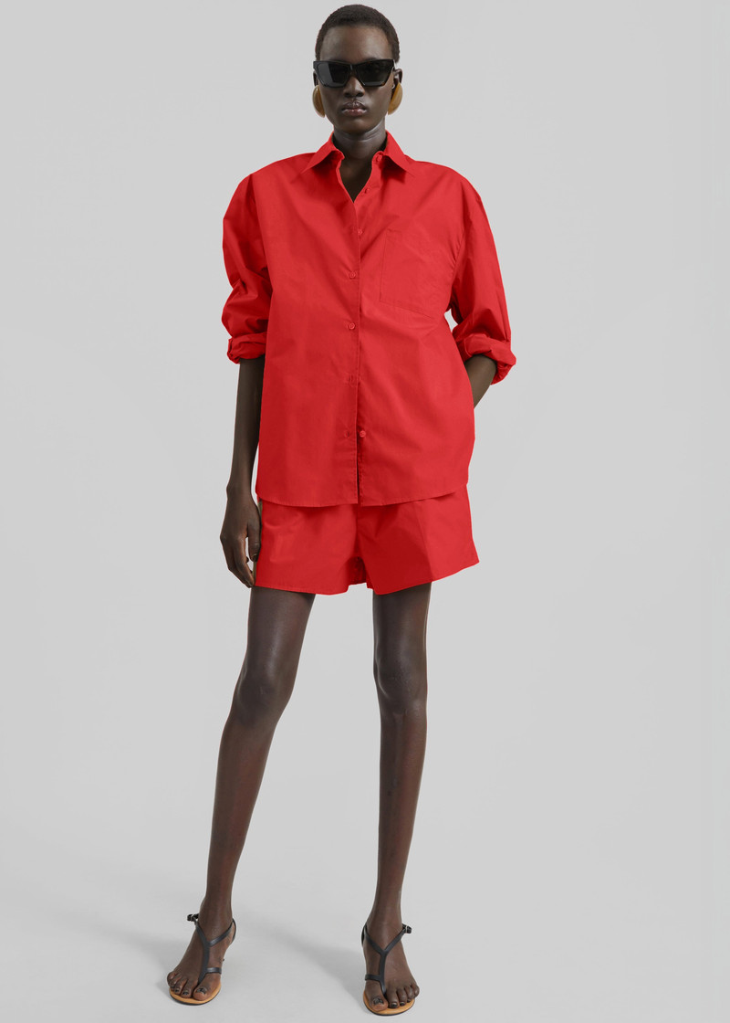 Lui Organic Cotton Shirt - Red 4