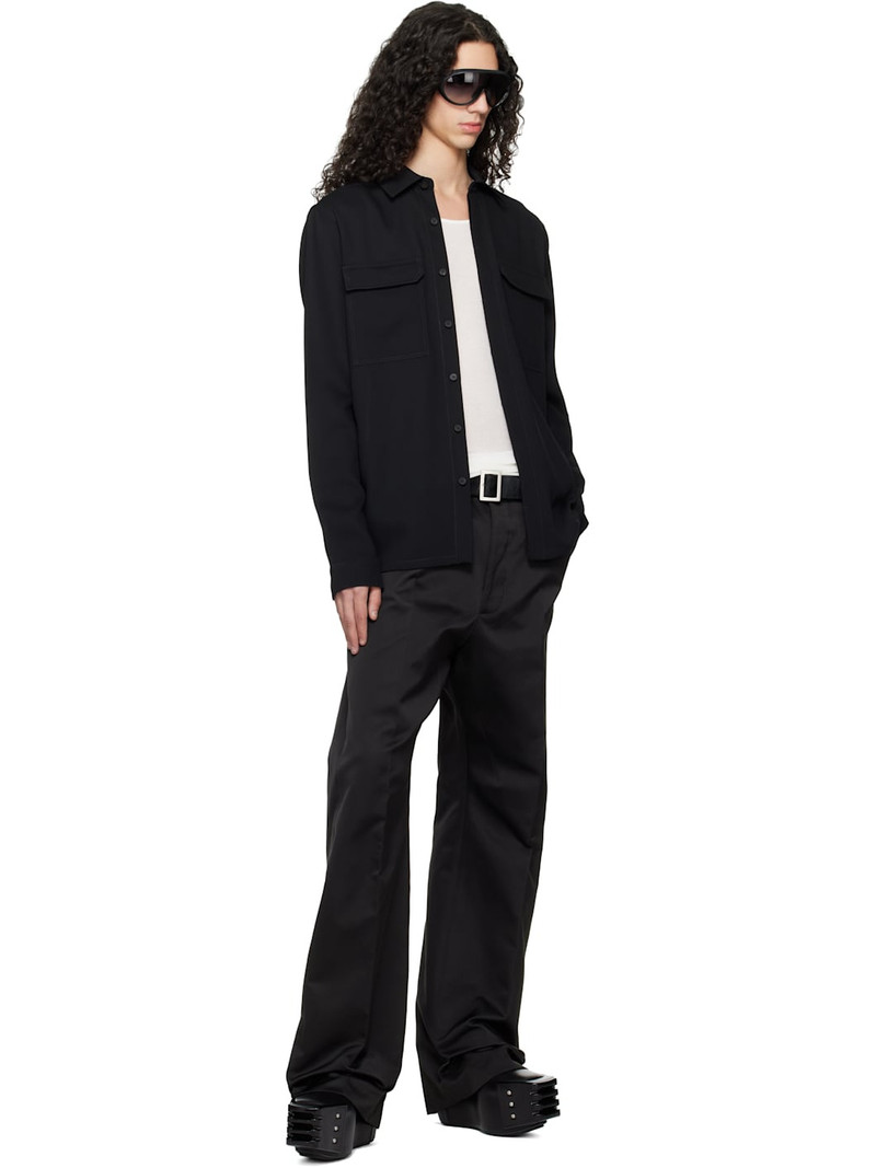 Rick Owens Black Temple Work Shirt outlook