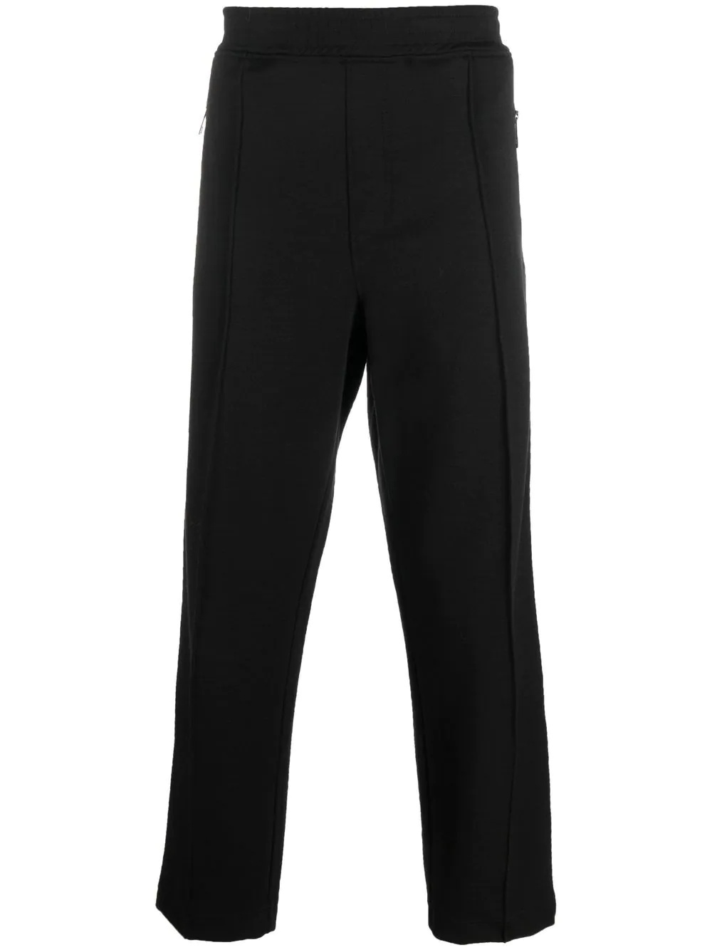 seam-detail straight-leg trousers - 1