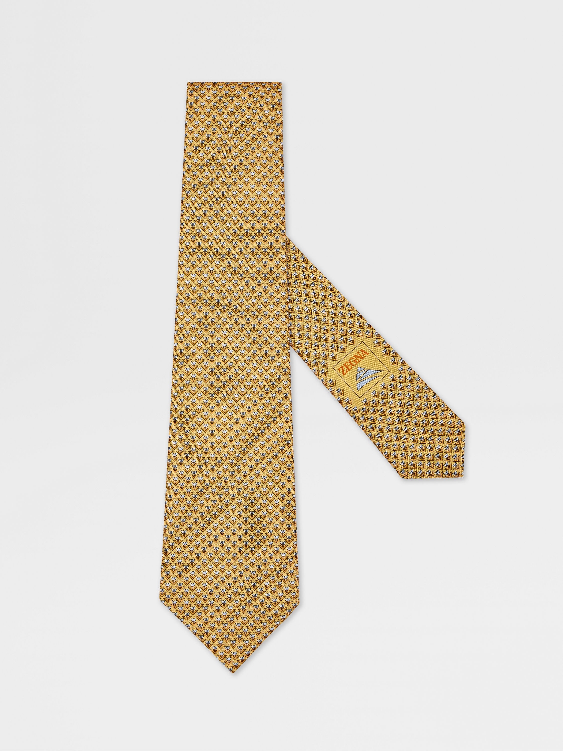 YELLOW SILK TIE - 1