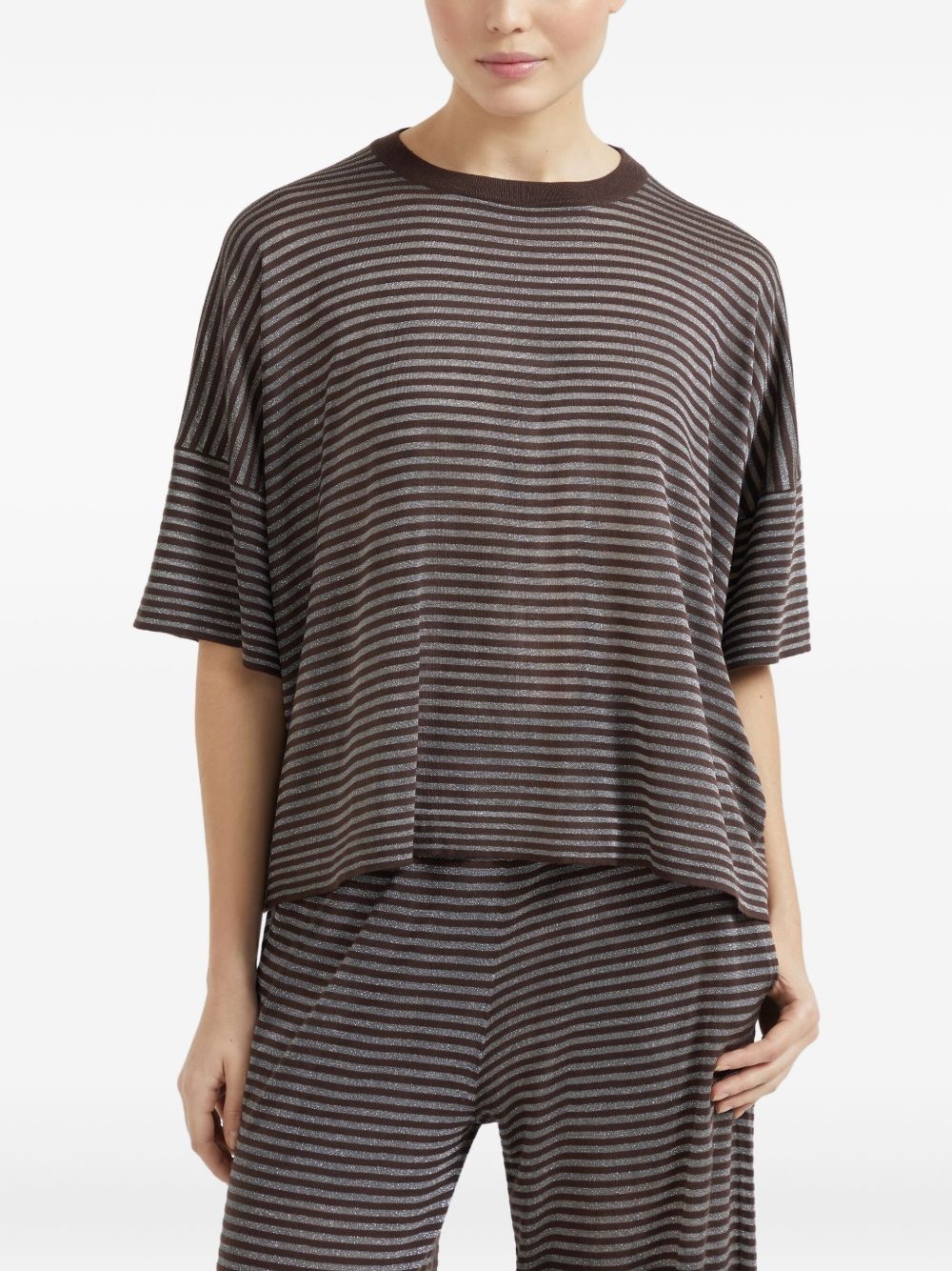 striped T-shirt - 3