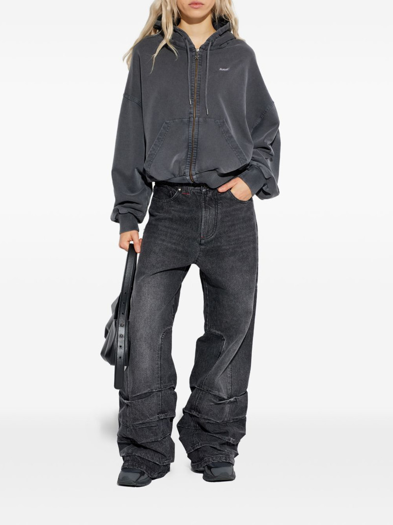 AVAVAV smoke-detailed wide-leg jeans outlook