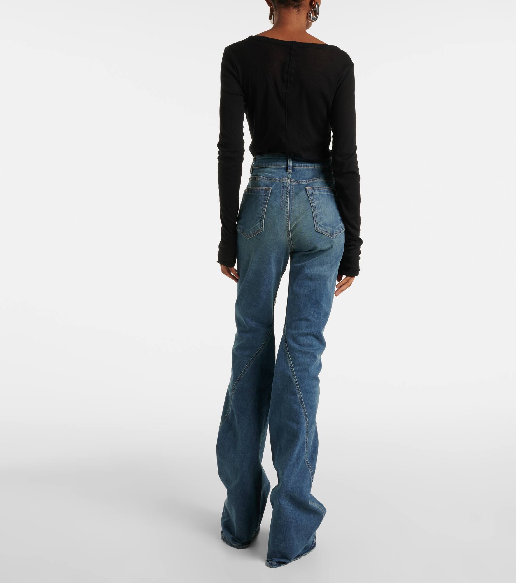 High-rise wide-leg jeans - 3