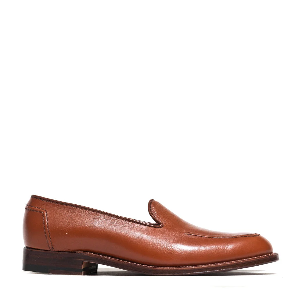 Cognac Lady Calf Slip On With Mocc Stitch - 1