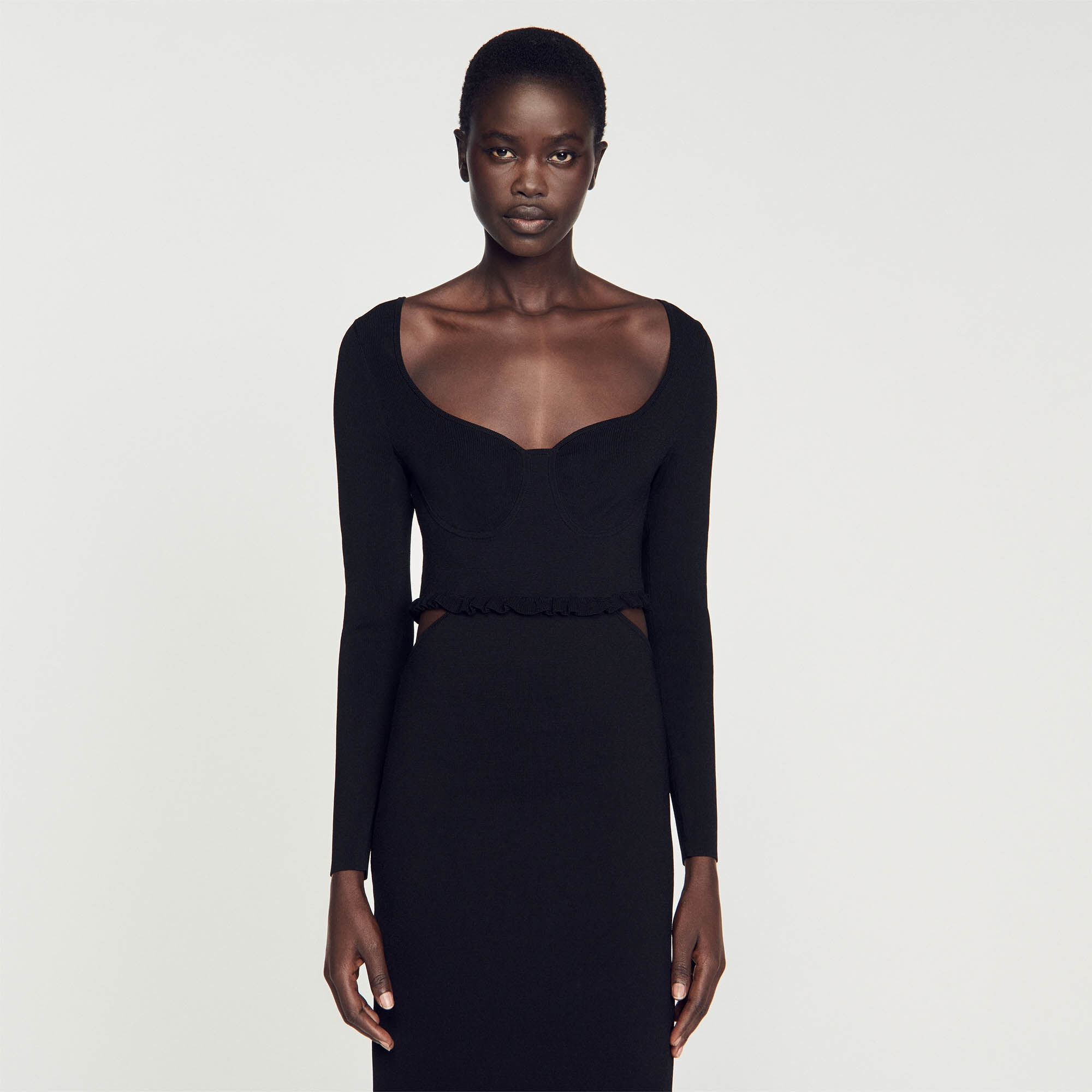 CUTAWAY MIDI DRESS - 5