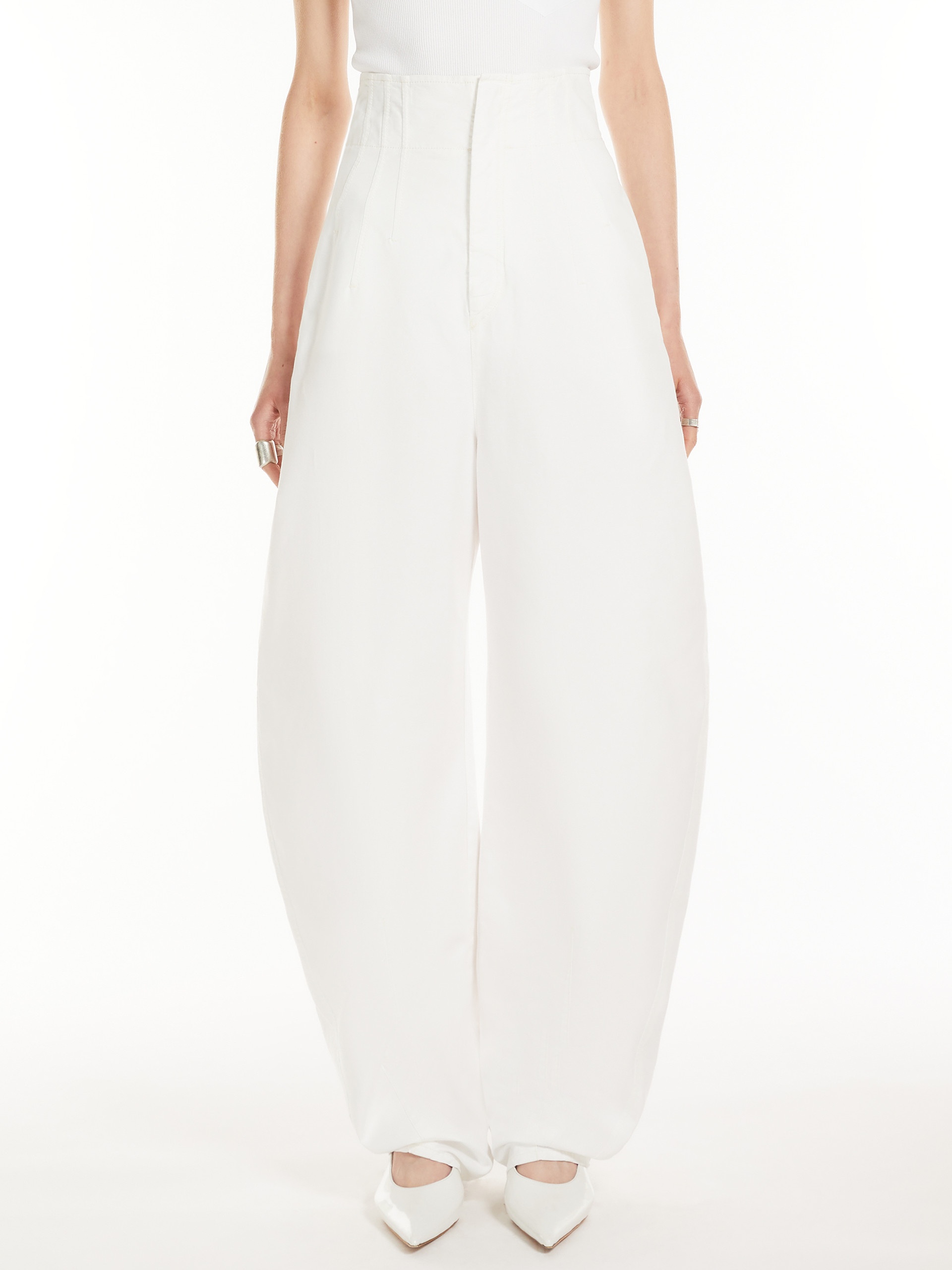 UMANO Wide trousers with stitching - 3
