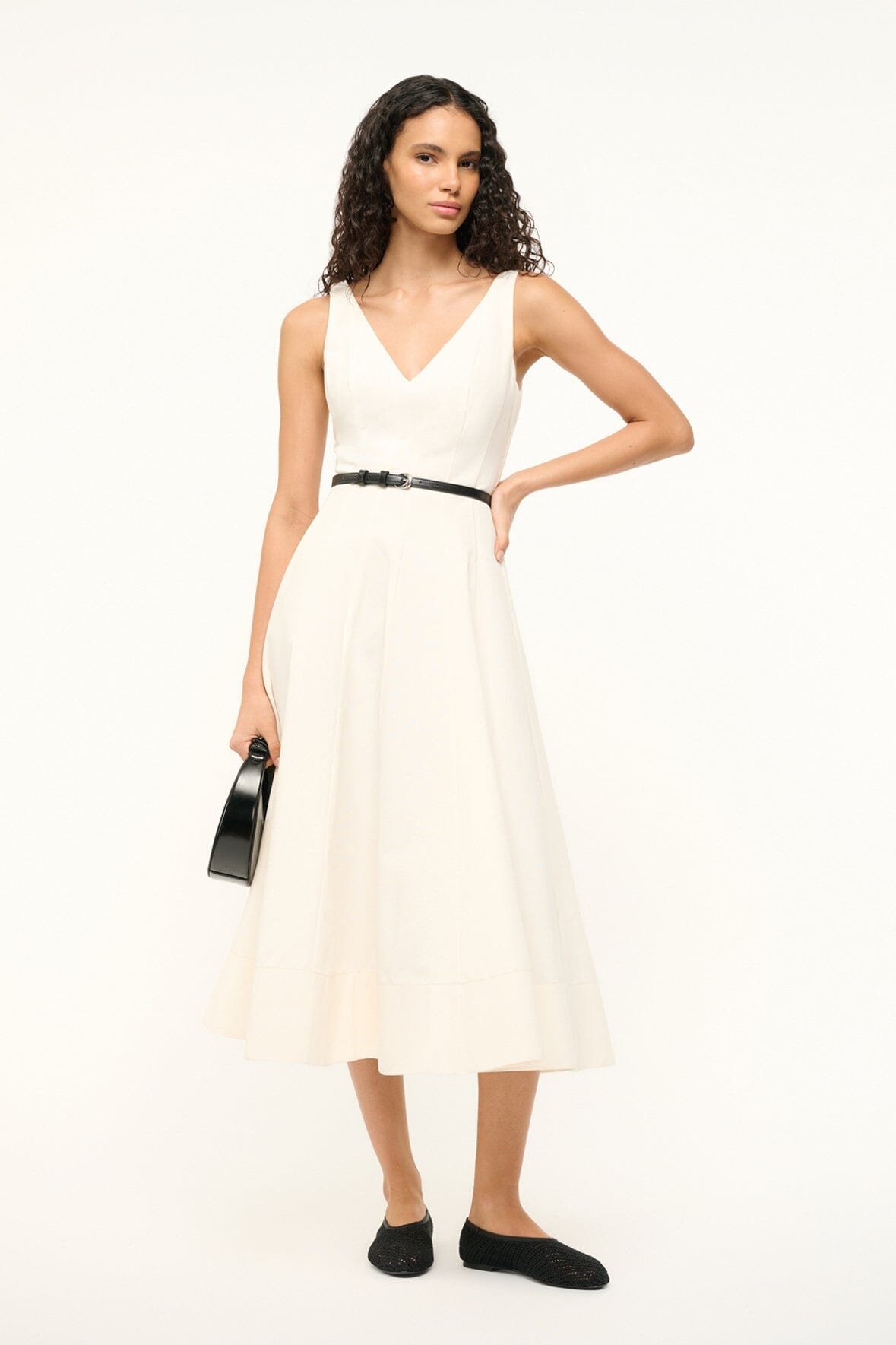 STAUD MARIETA DRESS IVORY - 6