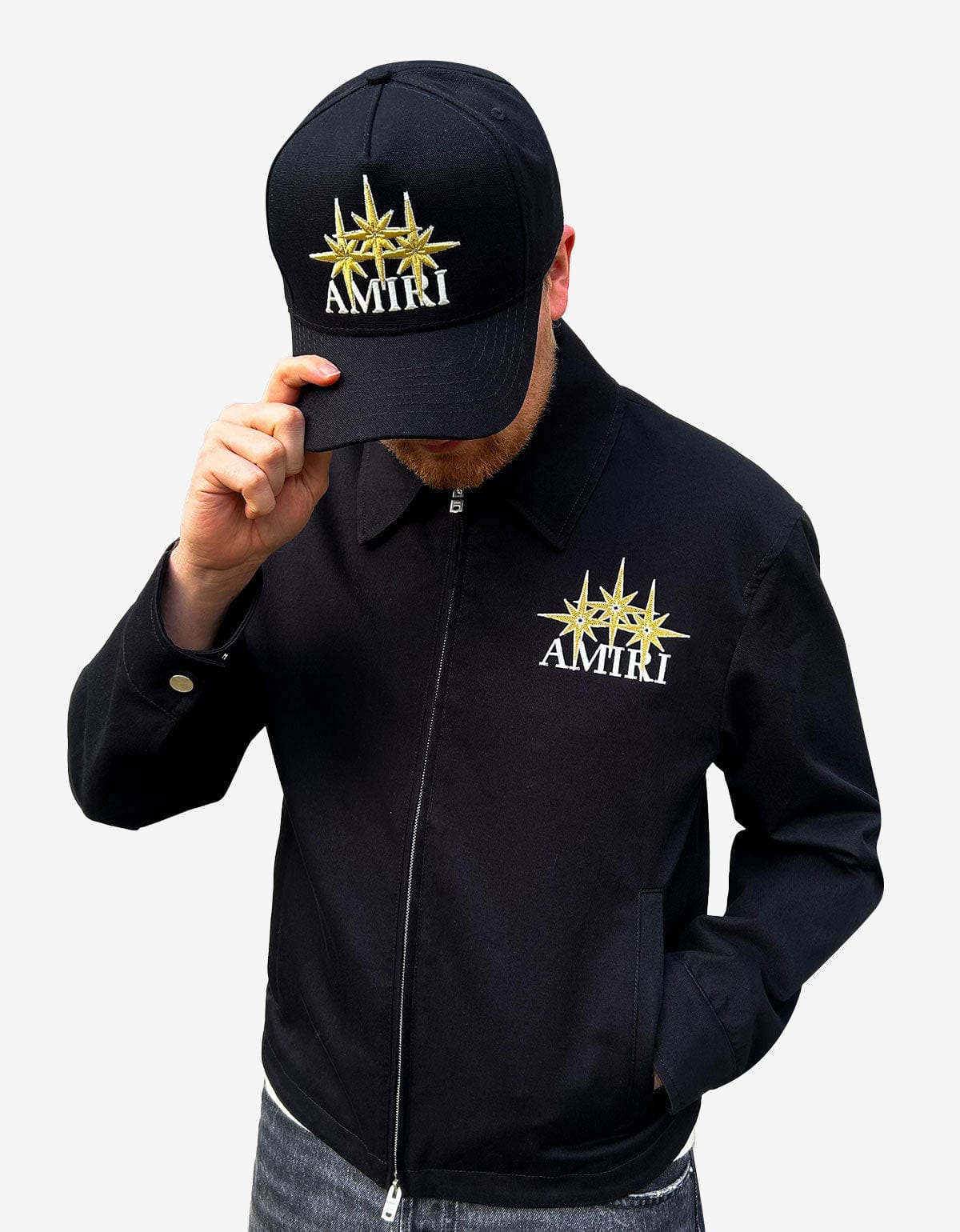 Amiri Black Starburst Zip Blouson - 5