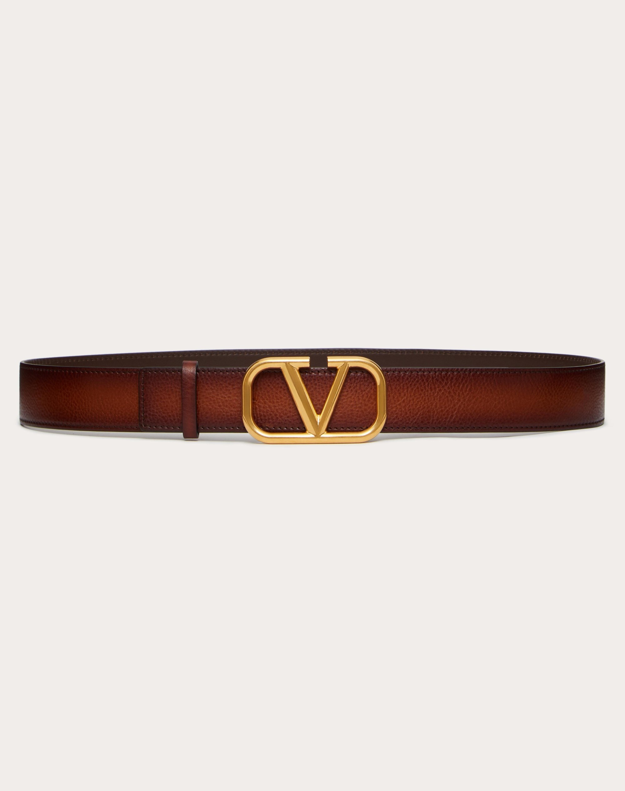 VLOGO SIGNATURE BELT IN OMBRÉ COWHIDE - 1