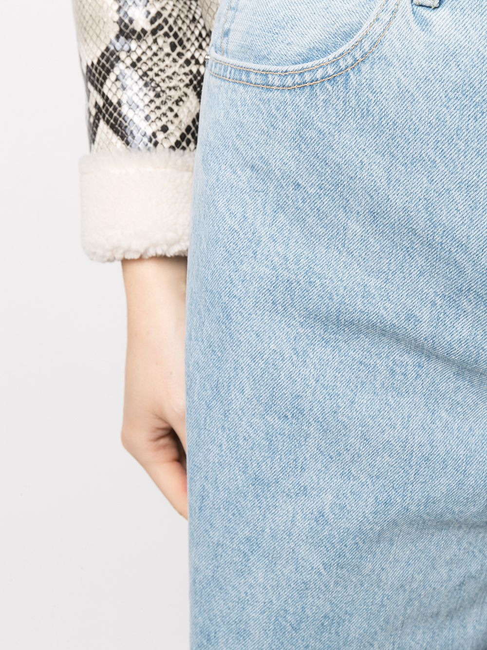 Grace knee-length denim shorts - 5
