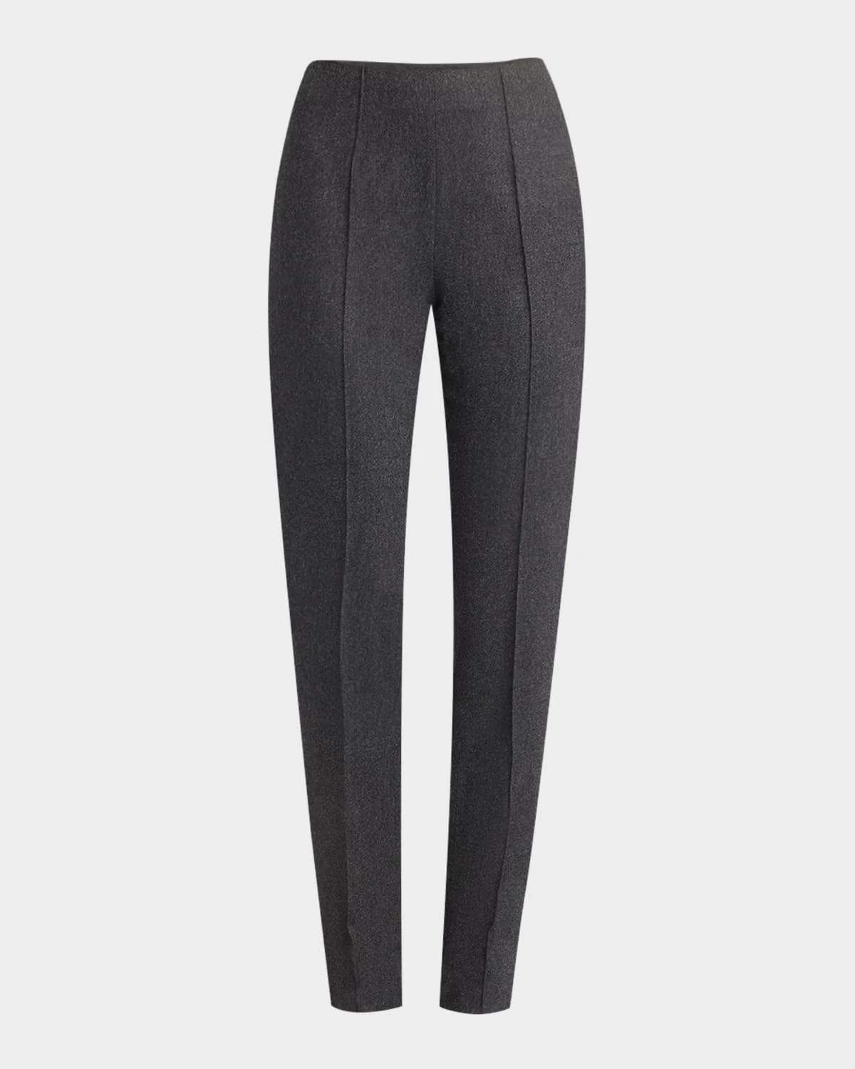 Cashmere Flannel Slim-Leg Ankle Trousers - 1