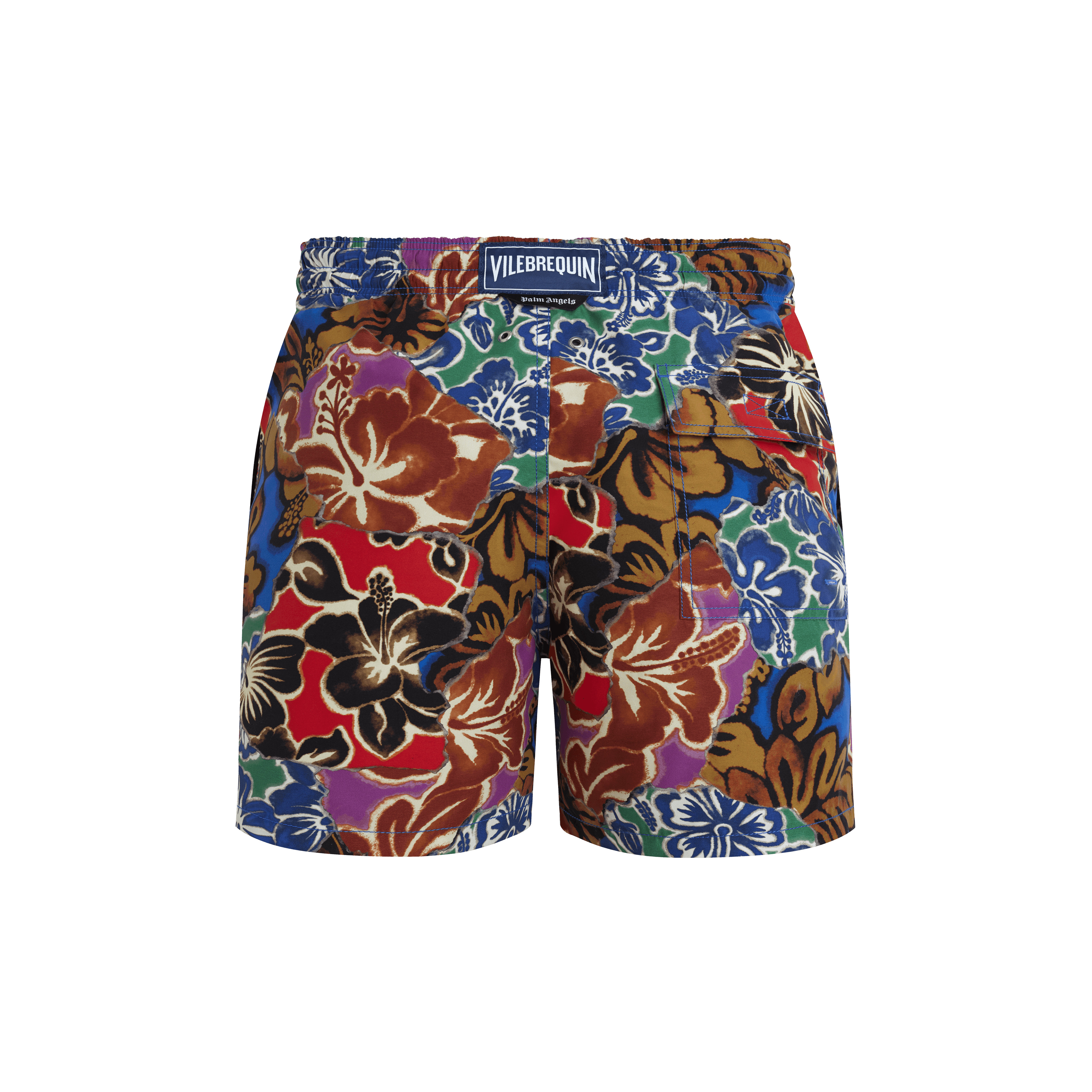 Men Swim Trunks Hawain Patchwork - VBQ x Palm Angels - 2