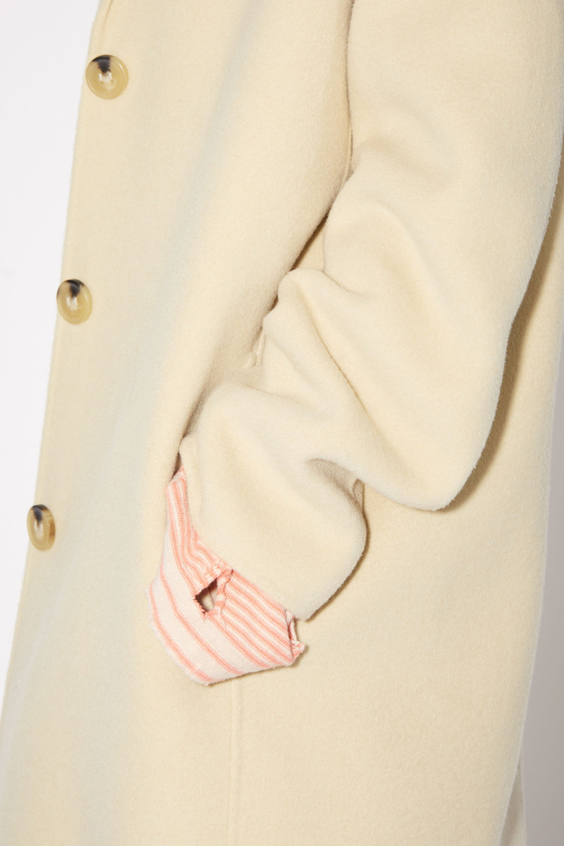 Single-breasted coat - Cold beige 6