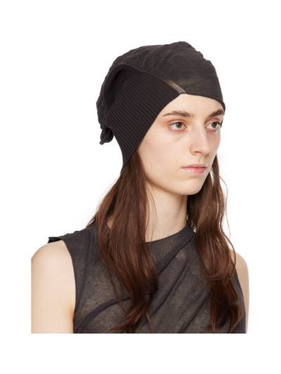 ISSEY MIYAKE Brown Ambiguous Beanie outlook