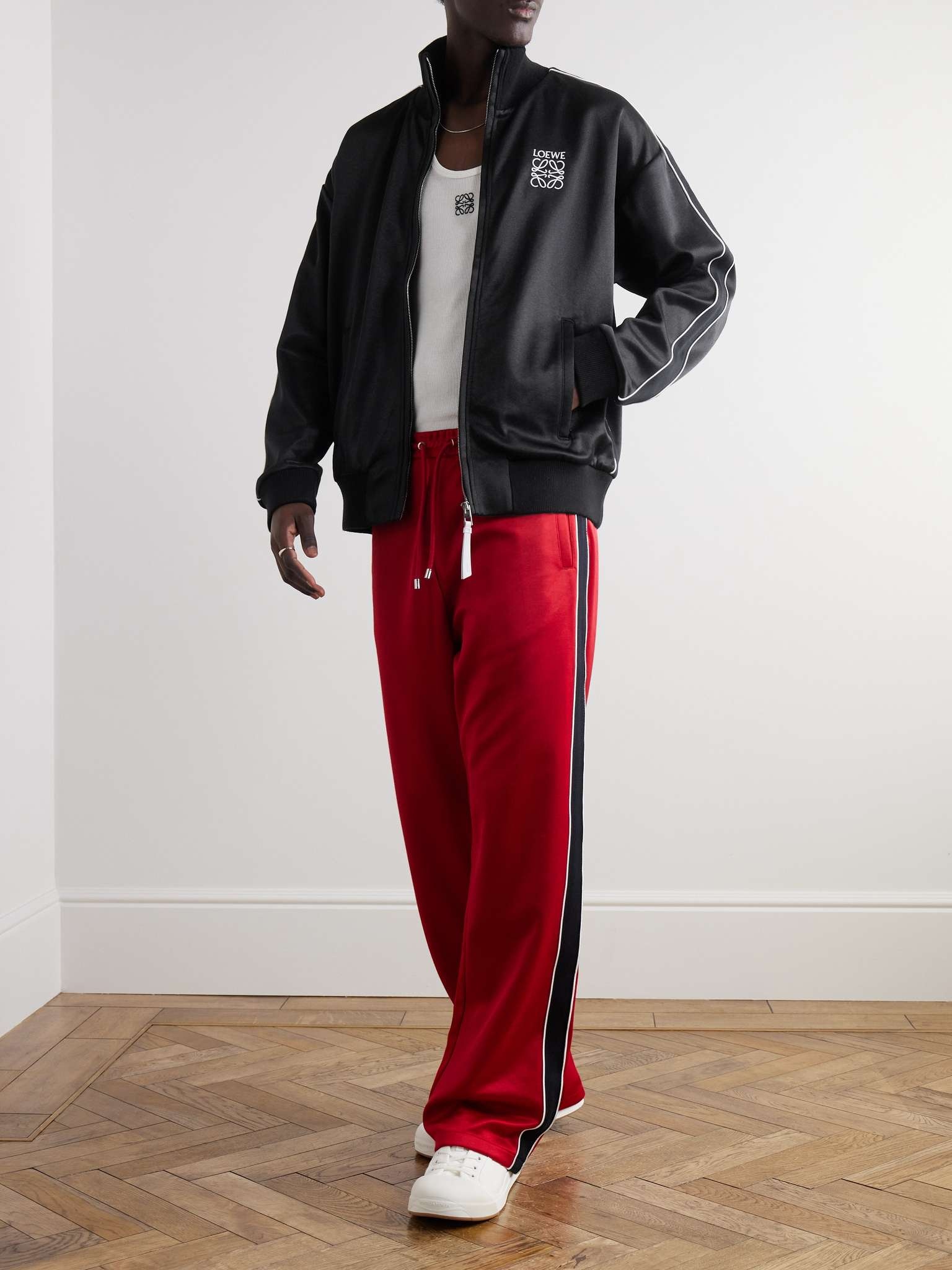 【LOEWE】Logo-Embroidered Satin-Jersey Track Jacket Loewe Logo-Embroidered Satin-Jersey Track Jacket | mrporter