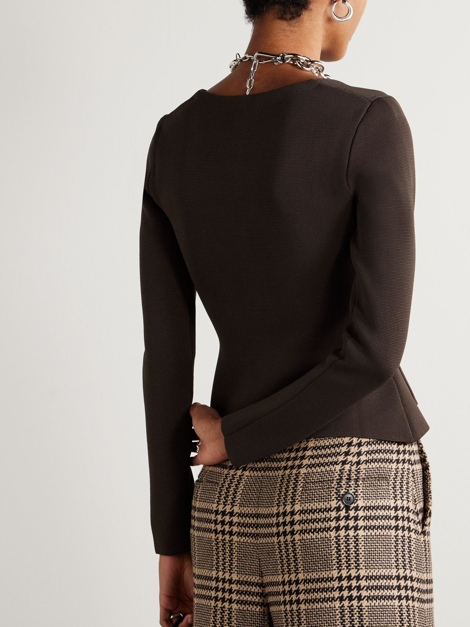 Rachela knitted cardigan Dark brown - 3