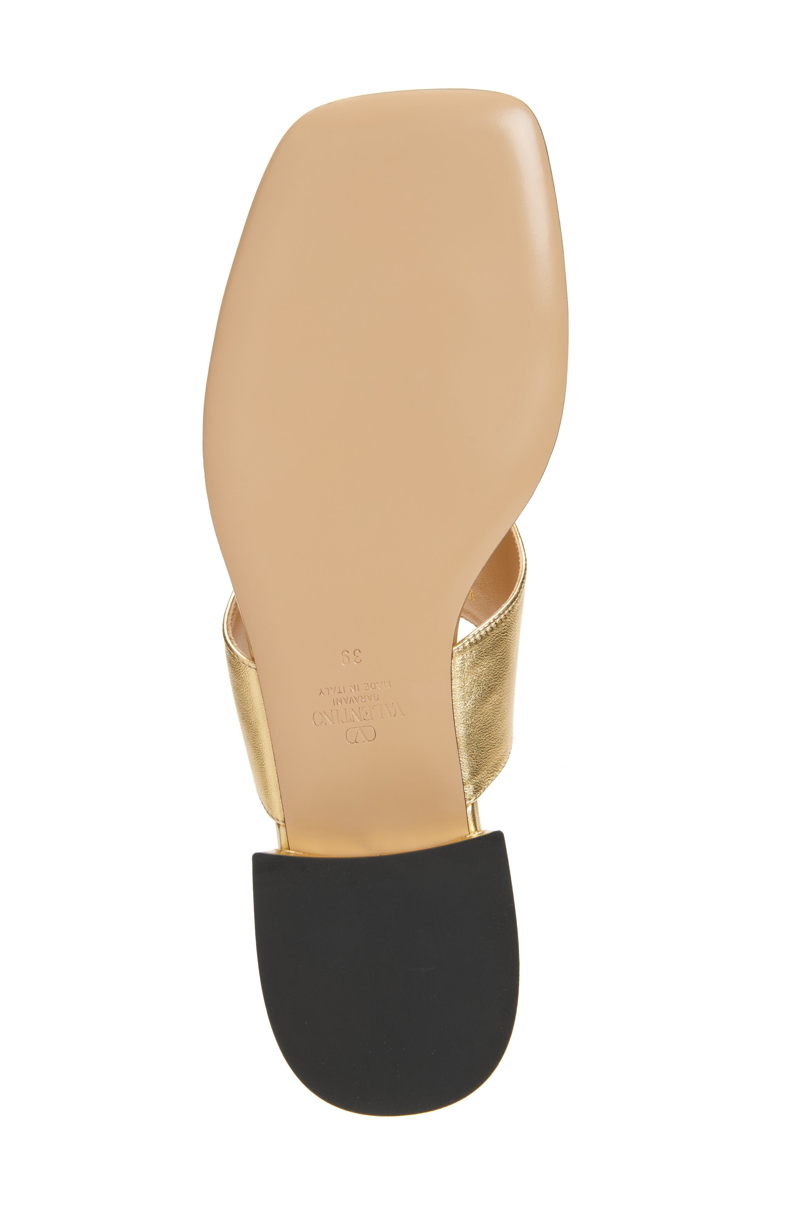 Valentino Garavani VLOGO Sandal in Antique Brass at Nordstrom - 6