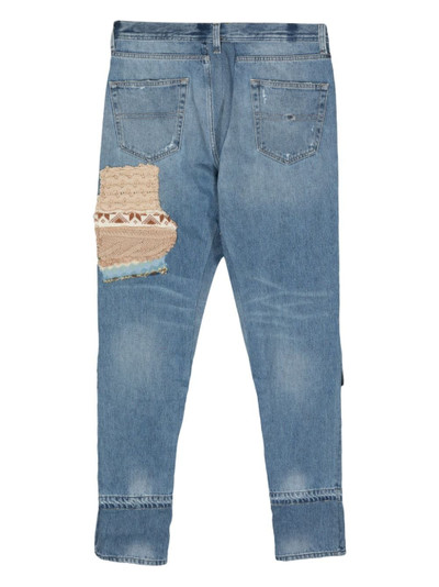 Greg Lauren mid-rise tapered jeans outlook