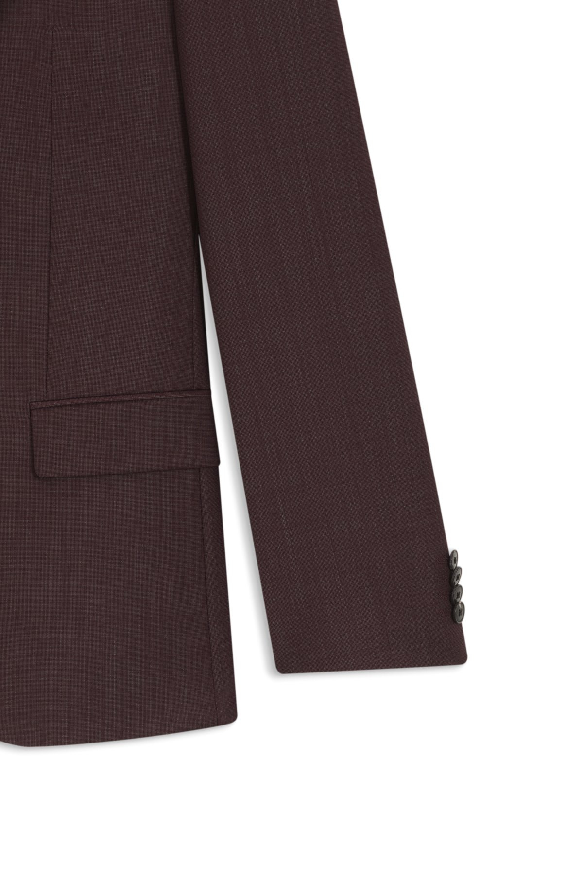 SLIM-FIT THREE-PIECE SUIT IN CHECKED STRETCH FABRIC - 9