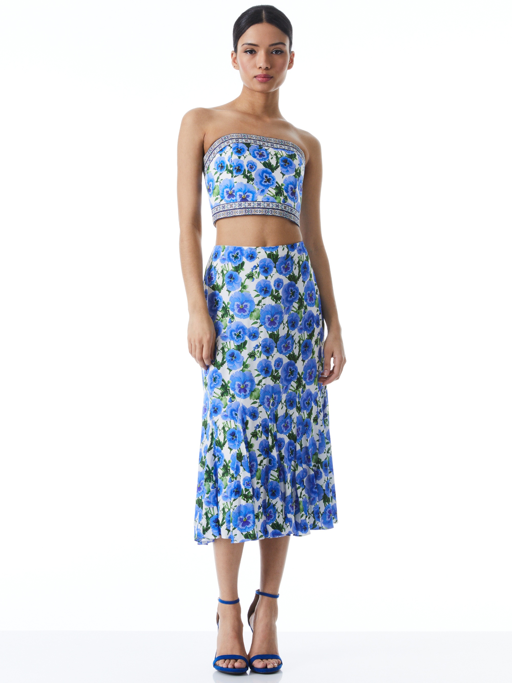JACQUELINE MIDI GODET SKIRT - 4