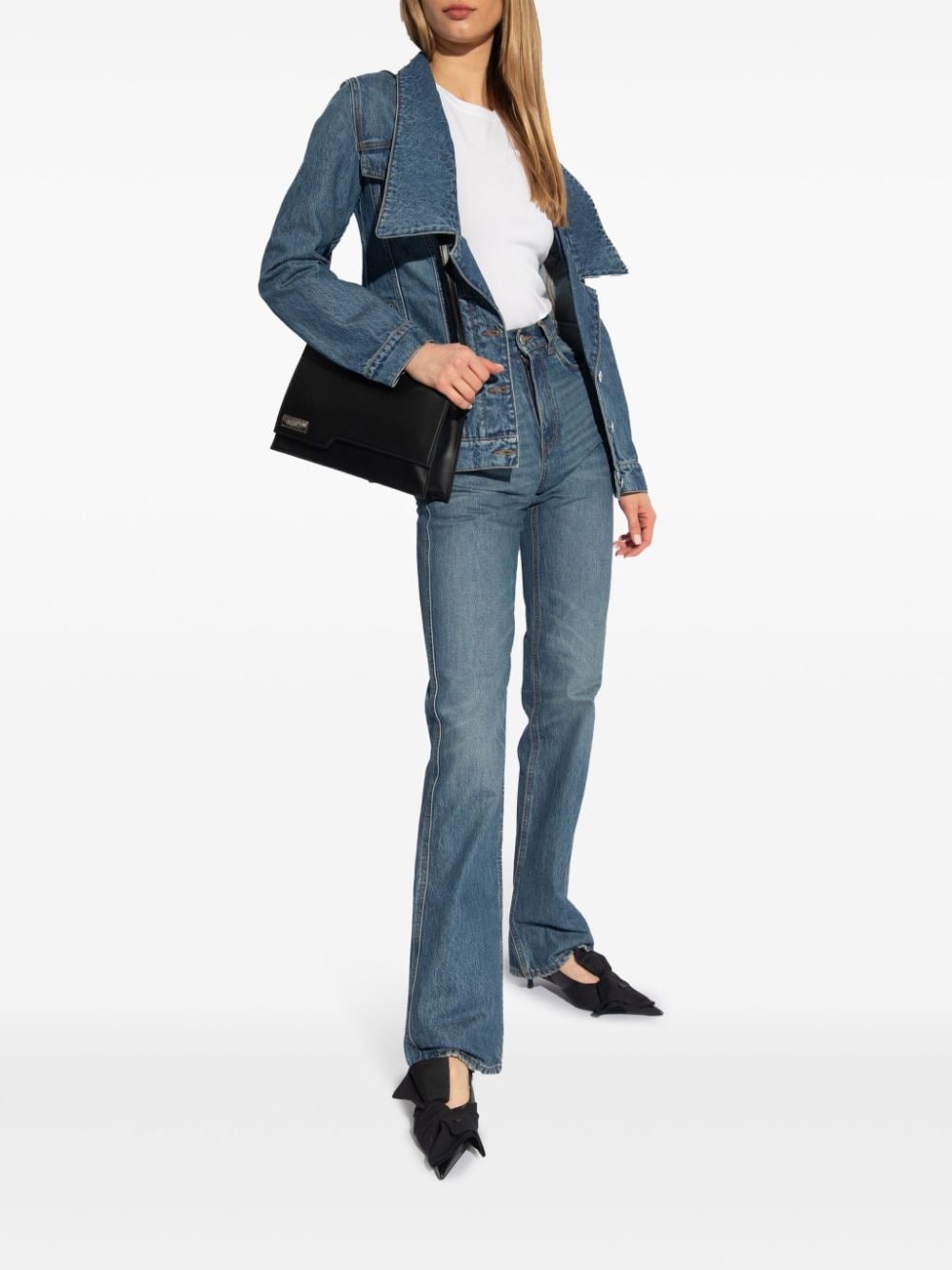 buckle-detail slim-fit jeans - 2