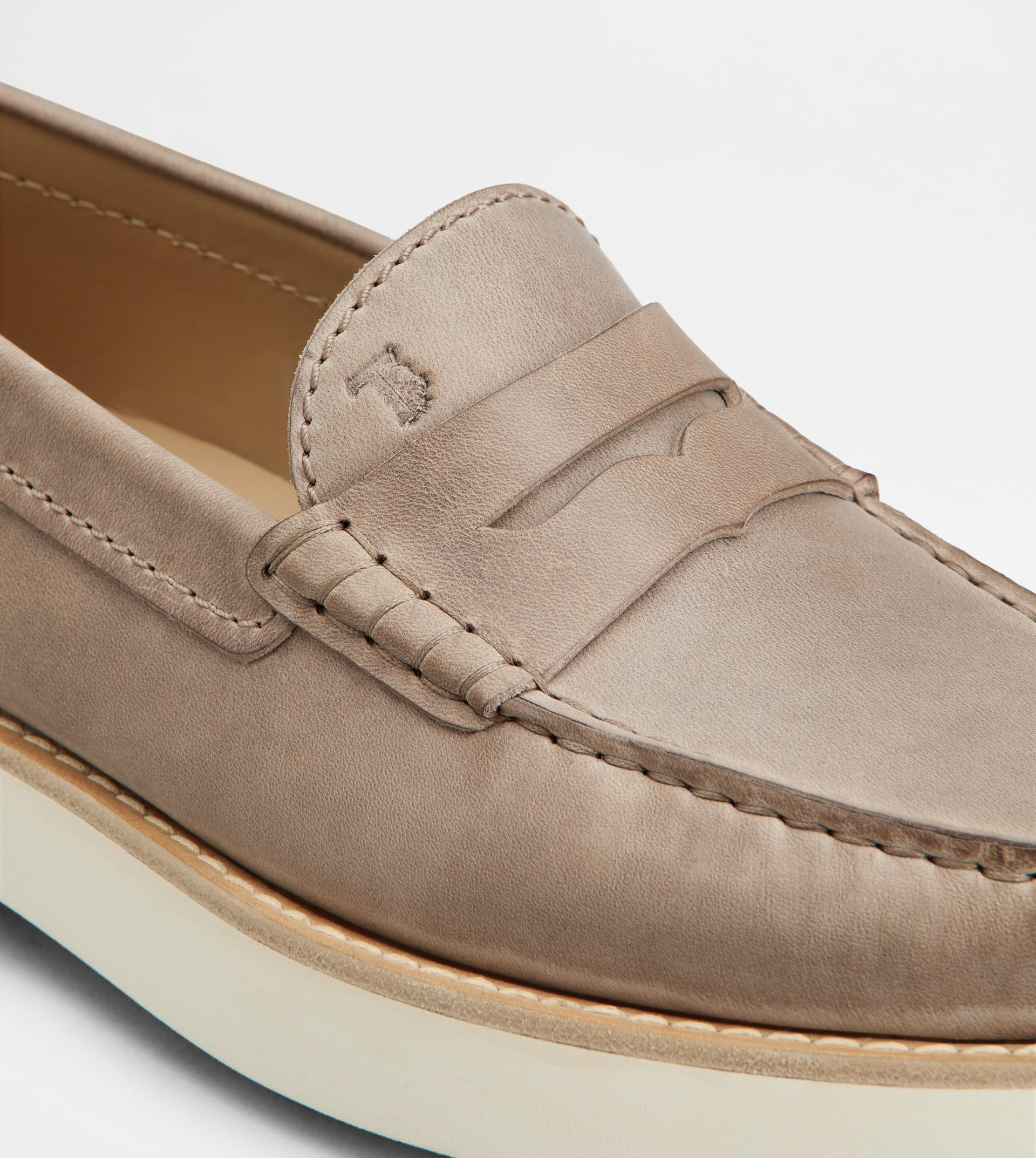 LOAFERS IN NUBUCK - GREY - 5