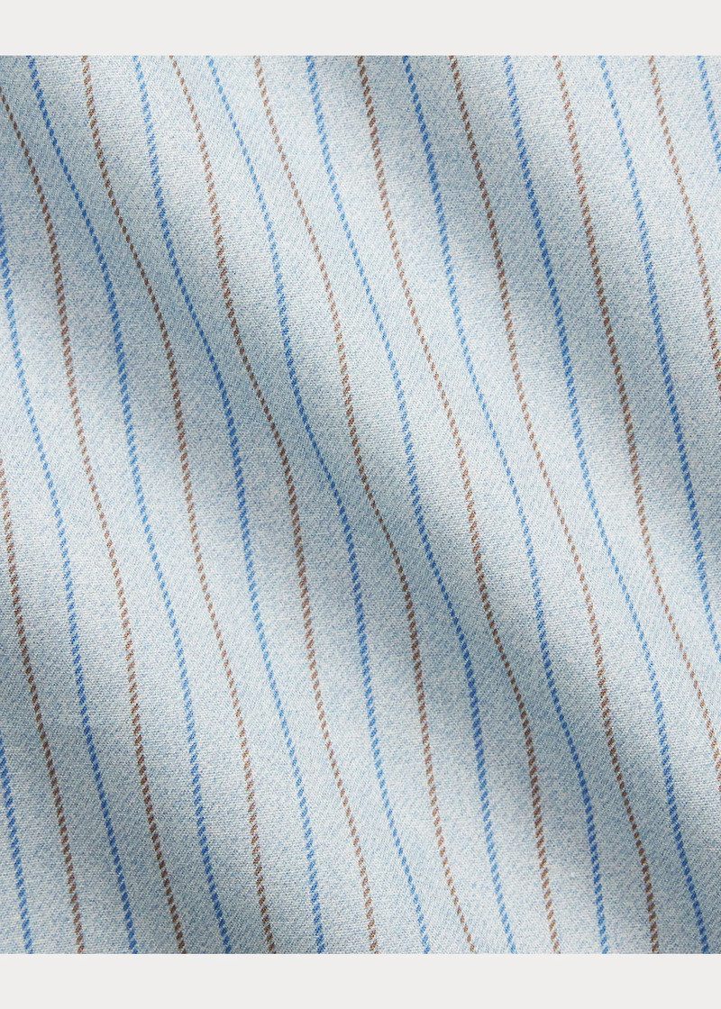 Slim Fit Stripe-Print Woven Shirt 9