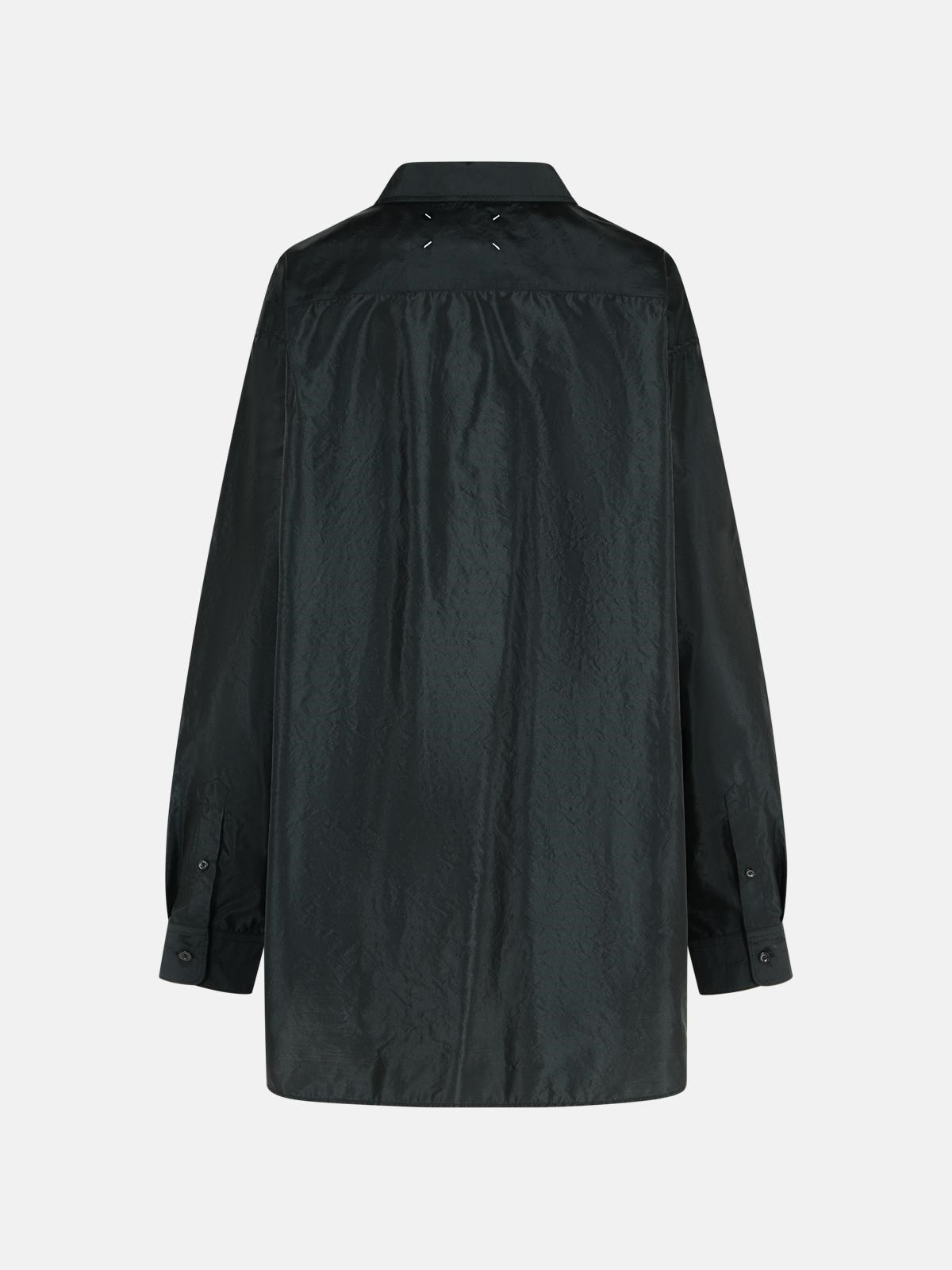 BLACK POLYESTER SHIRT - 3