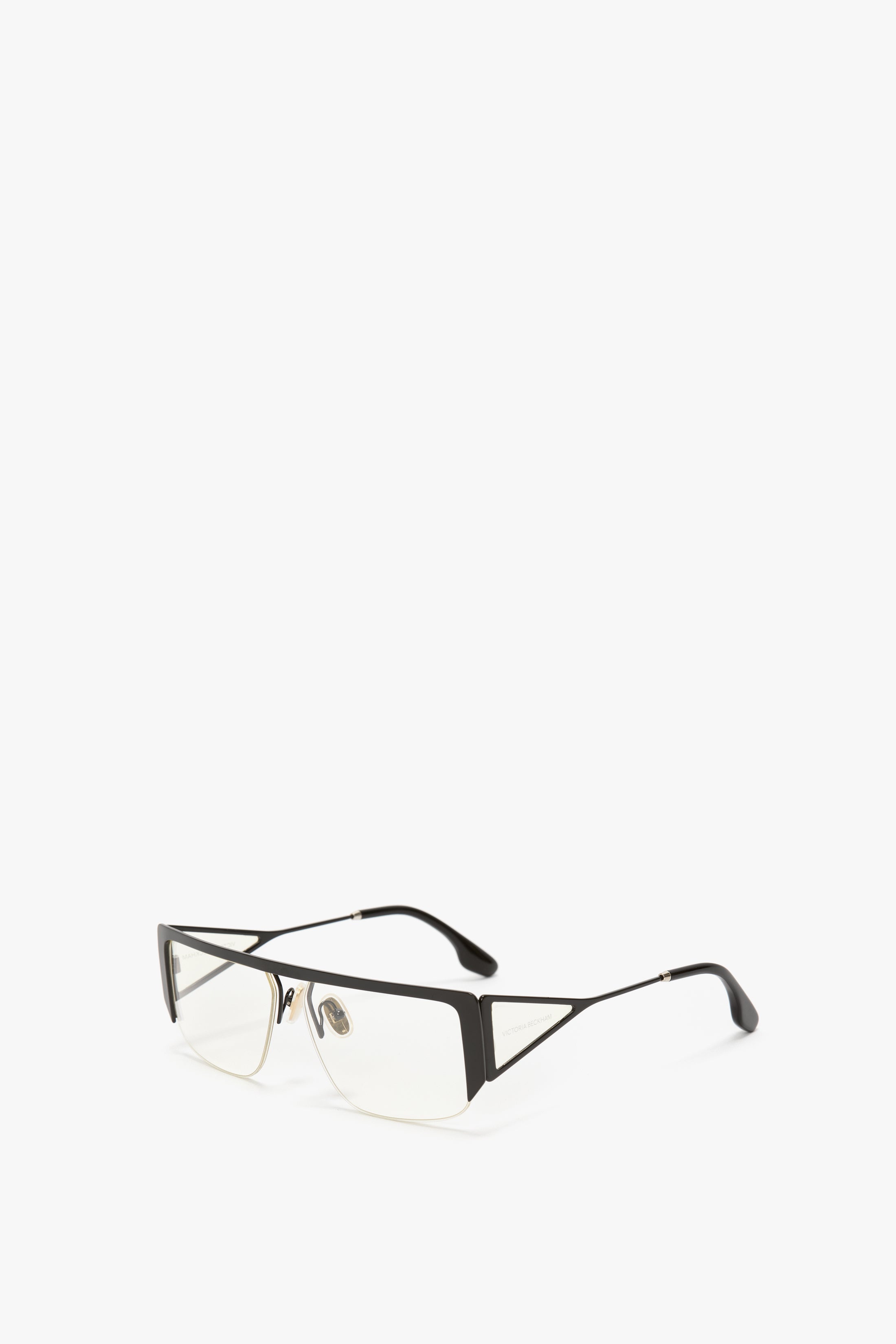 Flat Top Rectangular Opticals In Black - 3