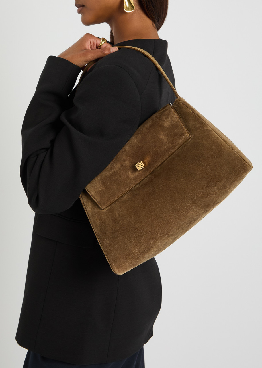 Khaite Audrey Suede top Handle bag - 5
