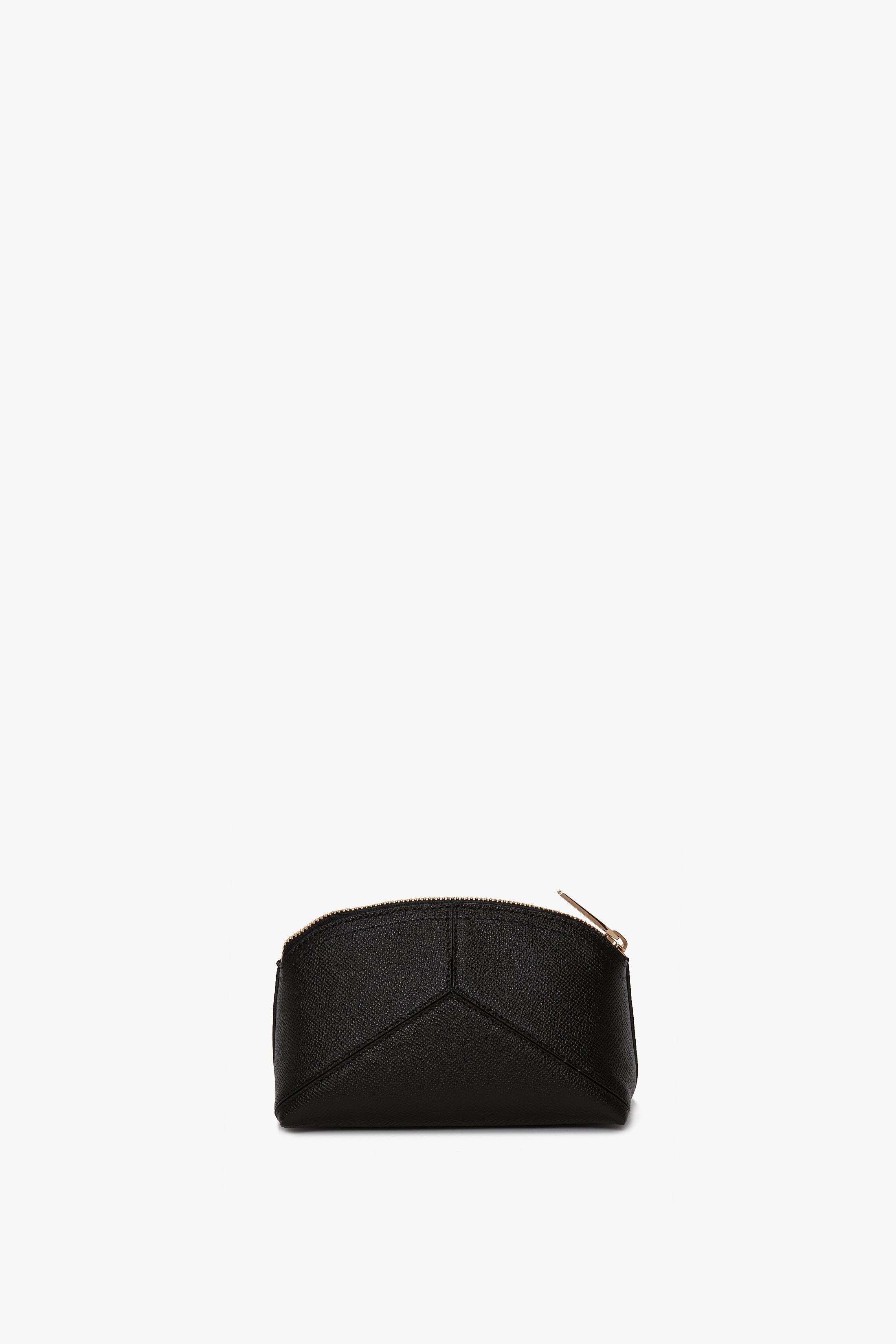 Exclusive Victoria Mini Wash Bag In Black Leather - 2