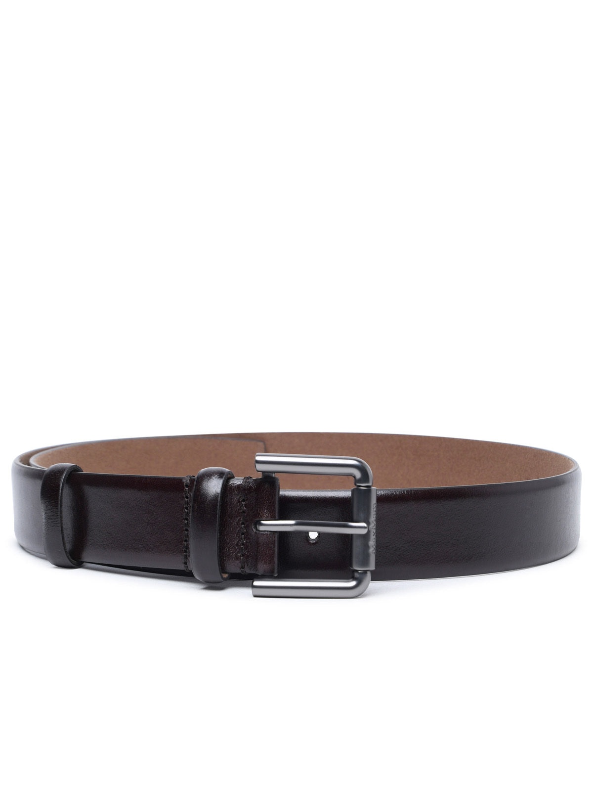 Max Mara Donna Brown Leather Belt - 1