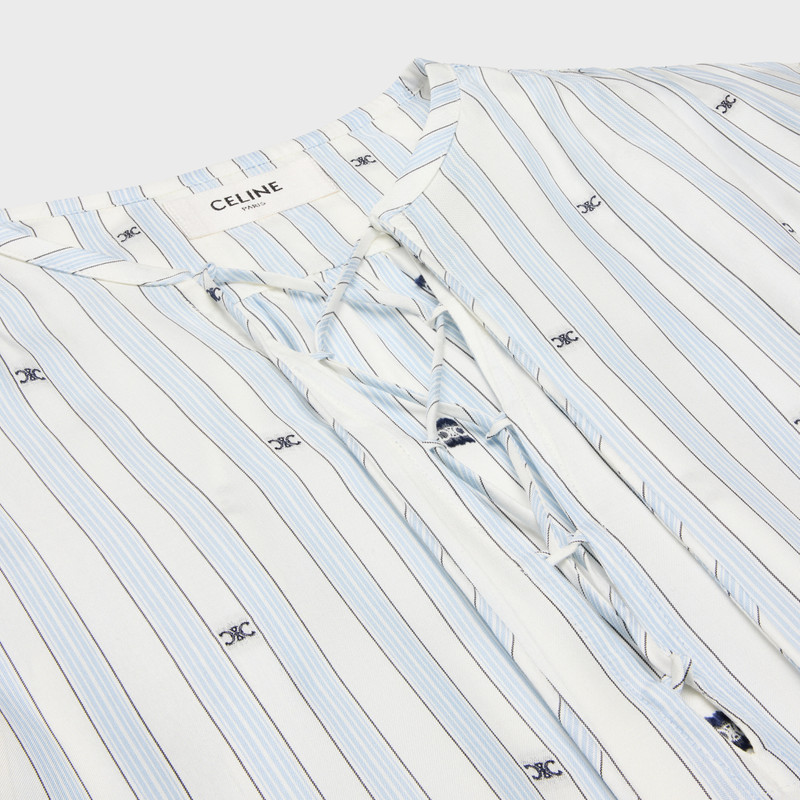 romy blouse in striped silk 3