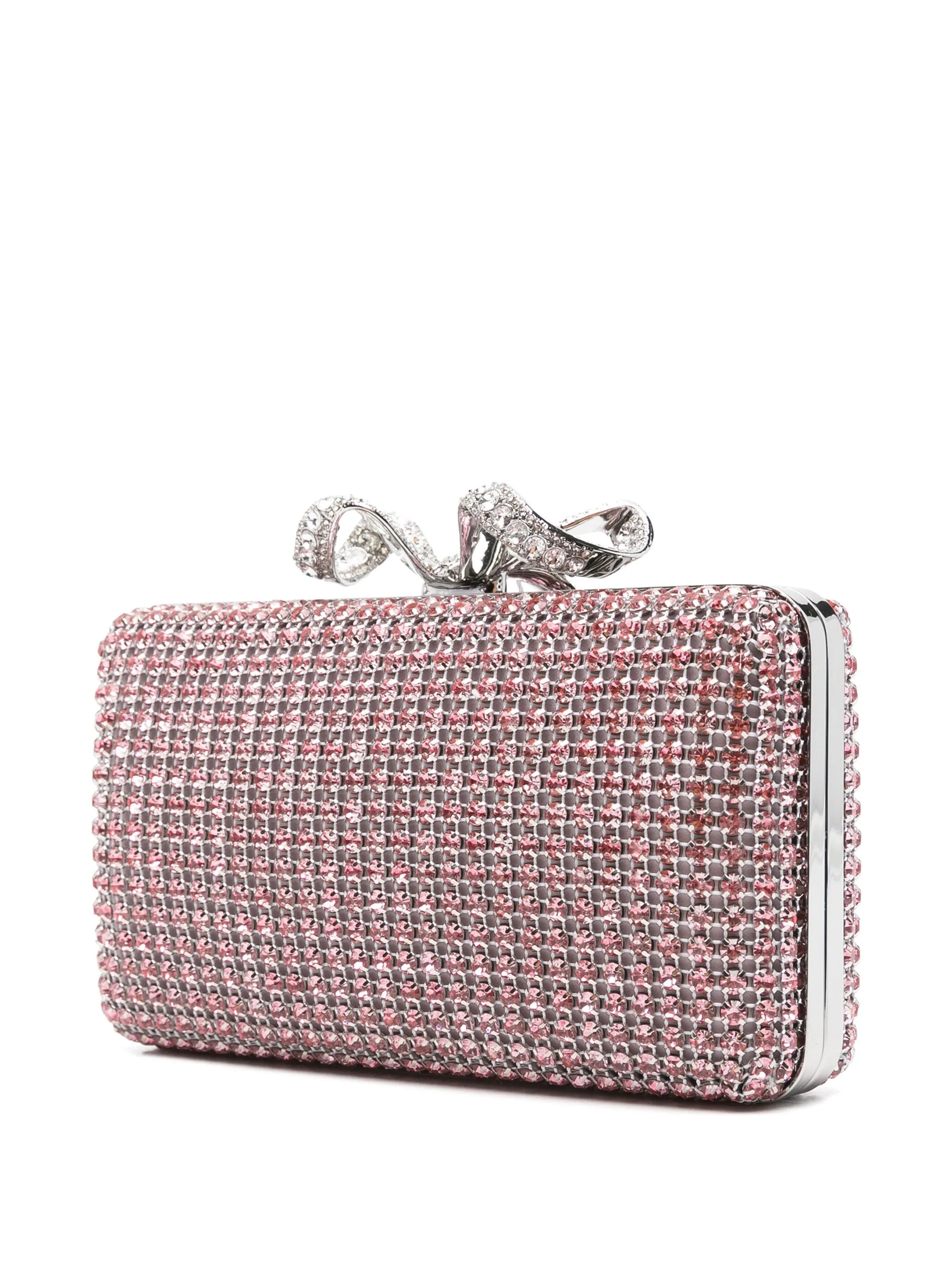crystal-embellished clutch bag - 3