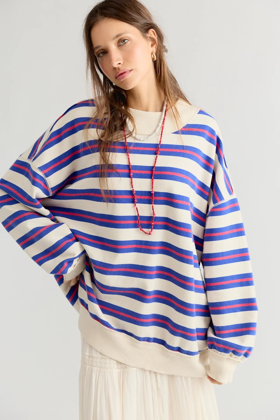 Palm Springs Striped Pullover - 1