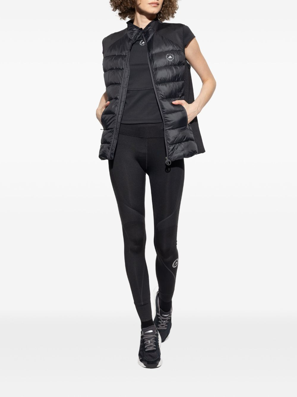 quilted panelled gilet - 2