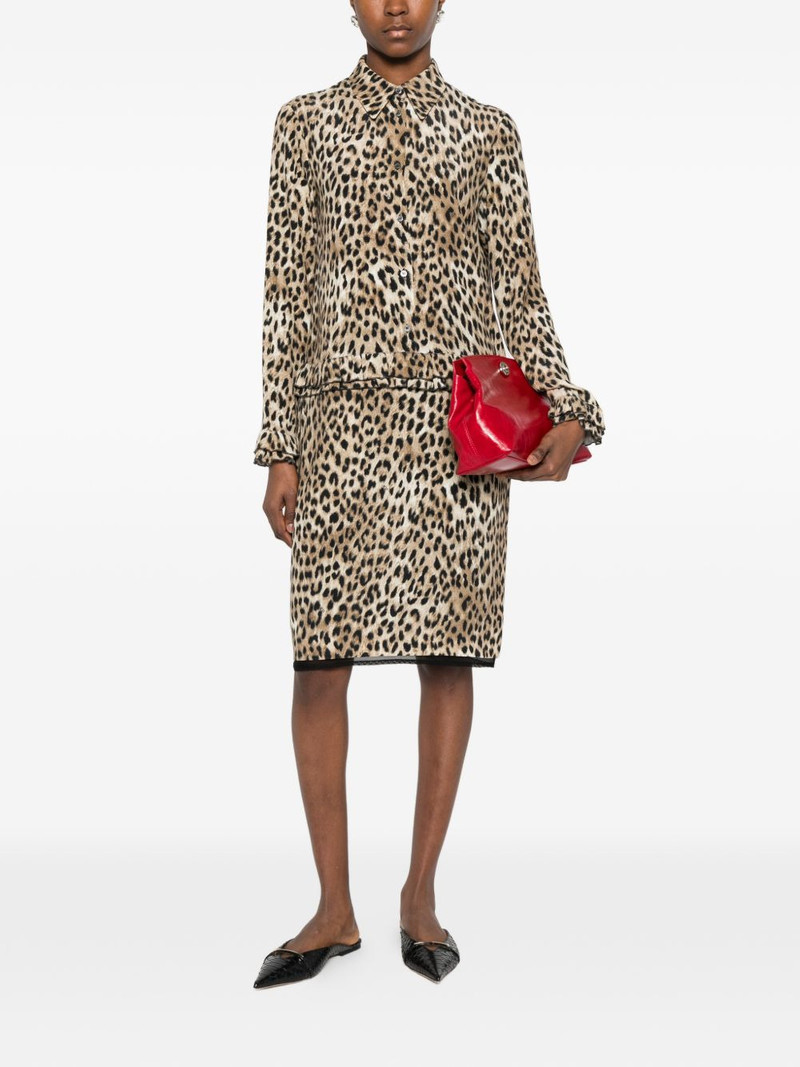 N°21 ruffled leopard-print dress outlook