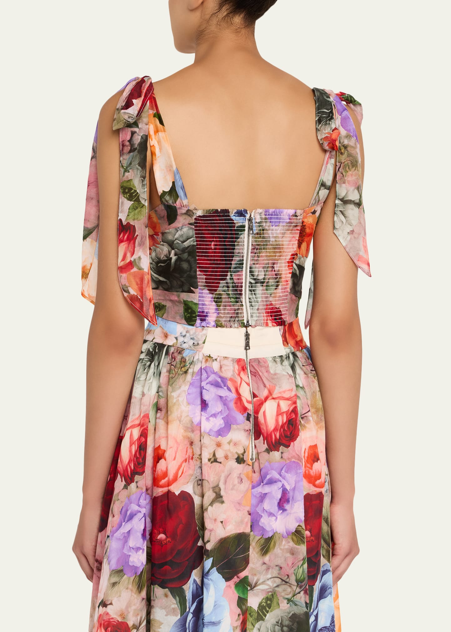 Haven Floral Cropped Blouse - 3
