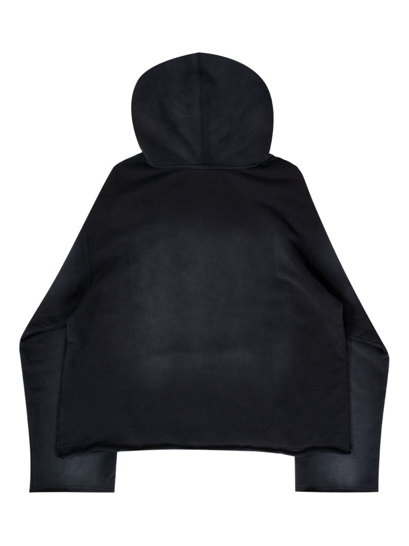 Jordan logo-embellished cropped hoodie outlook