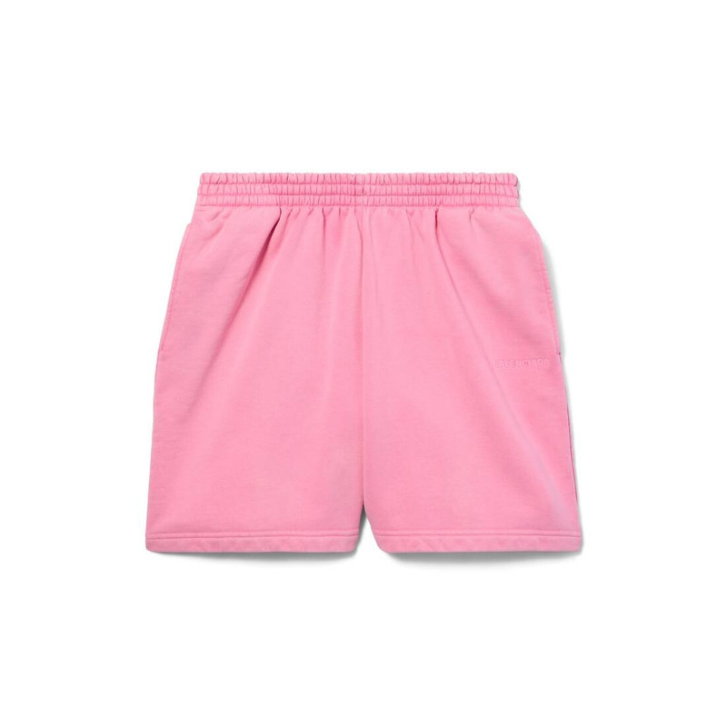 Paris Strass Sweat Shorts in Faded Pink 1