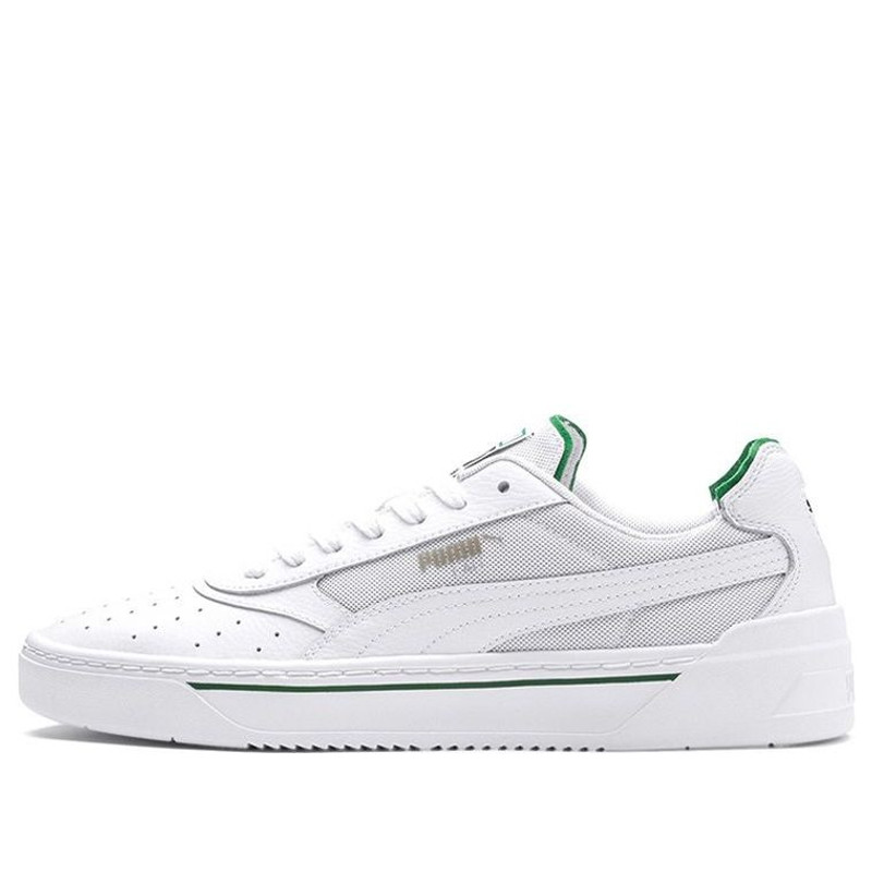 PUMA Cali Retro Low Top Skate Shoes White Green 369337-02 - 1