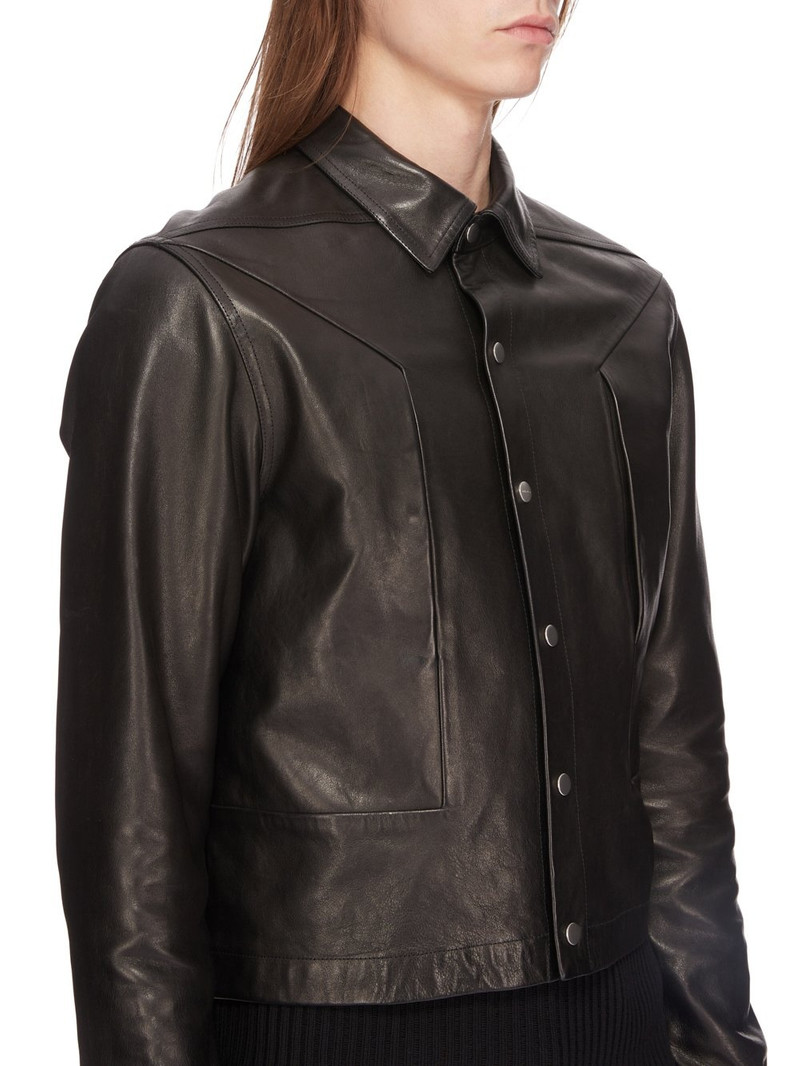 Alice Strobe leather shirt jacket 4