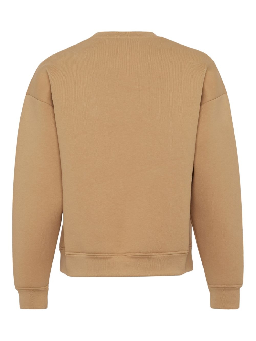 Icon-embossed cotton sweatshirt - 2