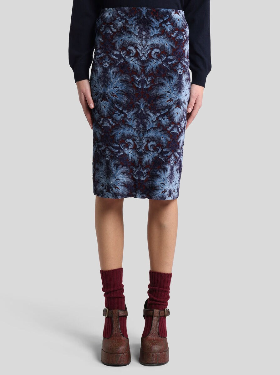 CHENILLE JACQUARD SKIRT - 2
