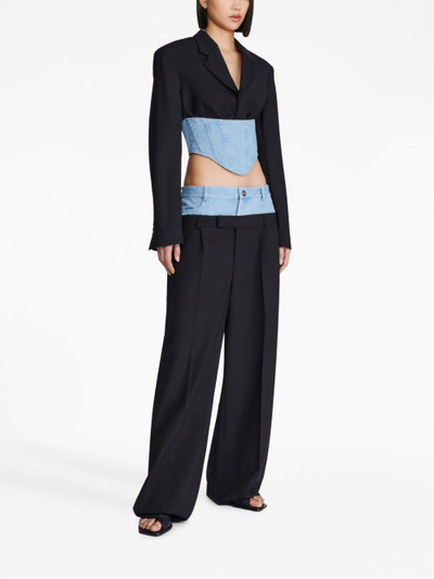 Dion Lee cropped corset-style blazer outlook